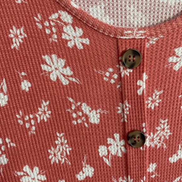 SO Coral Floral Button-Down Casual Midi Dress in size large - Picture 3 of 9